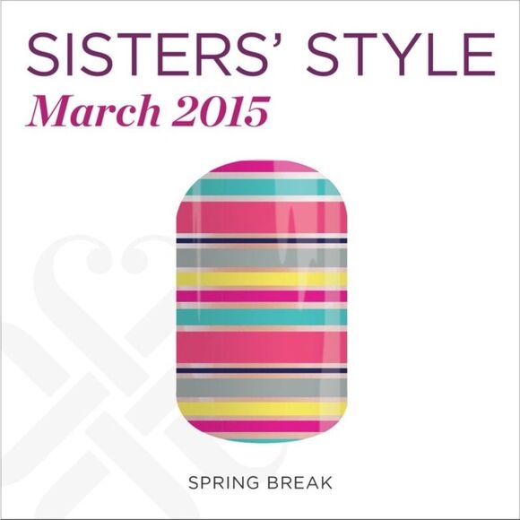 Jamberry Spring Break Full Sheet Nail Wraps 9C94 - Picture 2 of 13